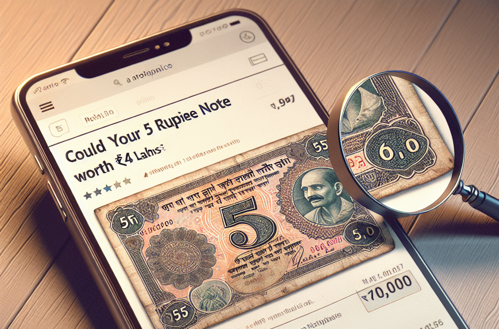 Sell Your ₹5 Note Online and Earn Up to ₹4 Lakh